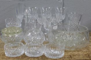 A collection of crystal glass, Edinburgh, Waterford, etc. **PLEASE NOTE THIS LOT IS NOT ELIGIBLE FOR