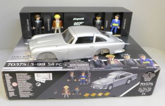 A Playmobil James Bond Aston Martin DB5, Goldfinger Edition, boxed