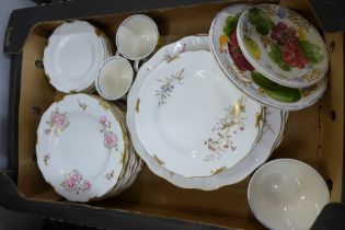 A collection of Royal Crown Derby Posies, Devonshire Pinxton Rose and Regency fine bone china and