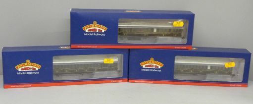 Three Bachmann Branch-line Coaches, boxed