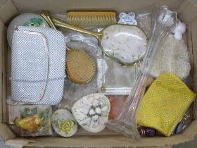 A collection of dressing table items and clutch bags, etc. **PLEASE NOTE THIS LOT IS NOT ELIGIBLE