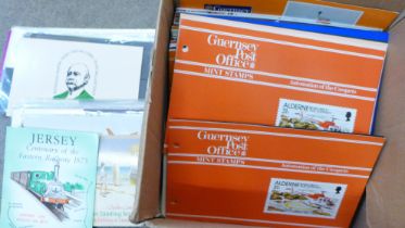 Stamps; a box of presentation packs, Australia, GB, Malta, Channel Islands, etc.