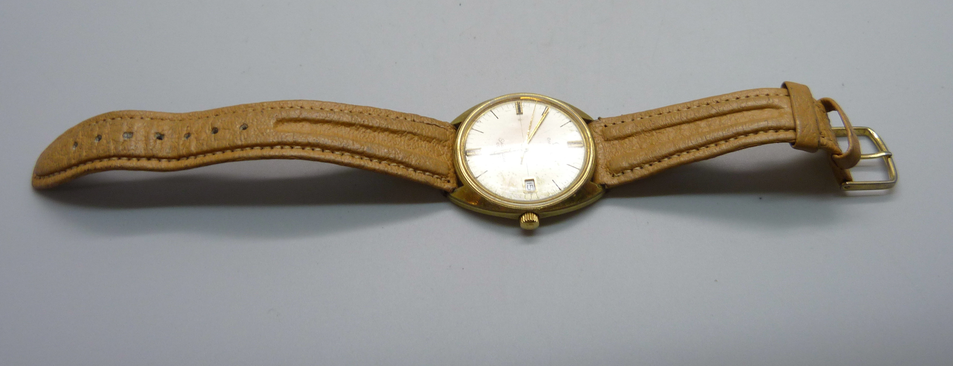 A gentleman's Omega Seamaster Cosmic wristwatch with date, (plate on case back a/f) - Image 7 of 7