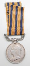 A British South Africa Company Medal with 1896 clasp, loose on ribbon to Victoria Column, name