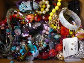 A box of costume jewellery