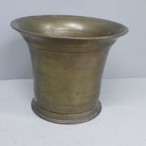 A bronze mortar