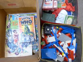 1980s comics, Lego, Action Man clothes, etc.