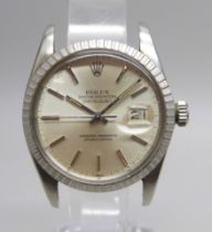 A gentleman's Rolex Oyster Perpetual Datejust wristwatch, 16030, 6499318, the bracelet numbered 555,