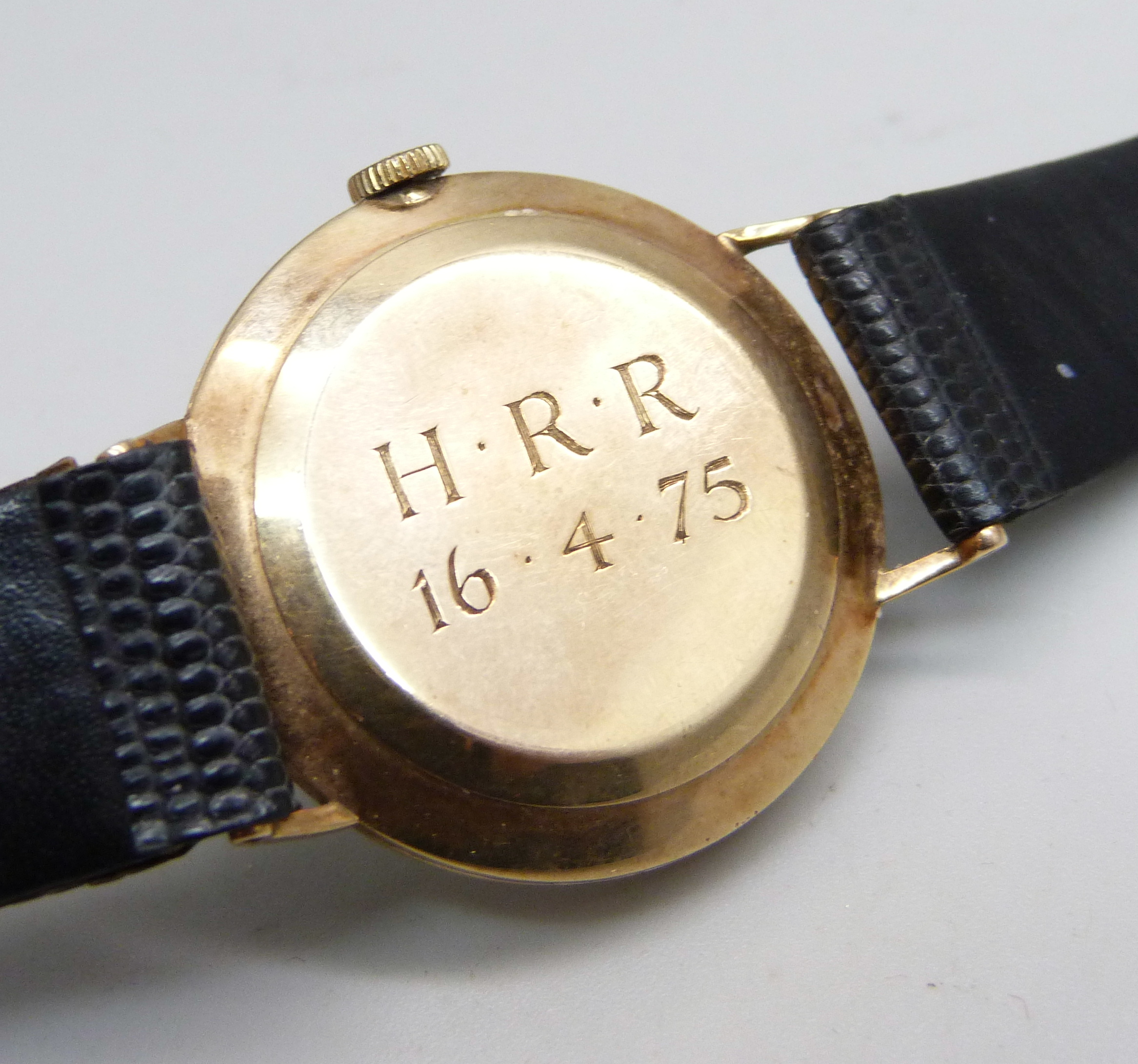 A 9ct gold cased Rolex Precision wristwatch, the case back bears inscription dated 1975, 31mm case - Image 5 of 5