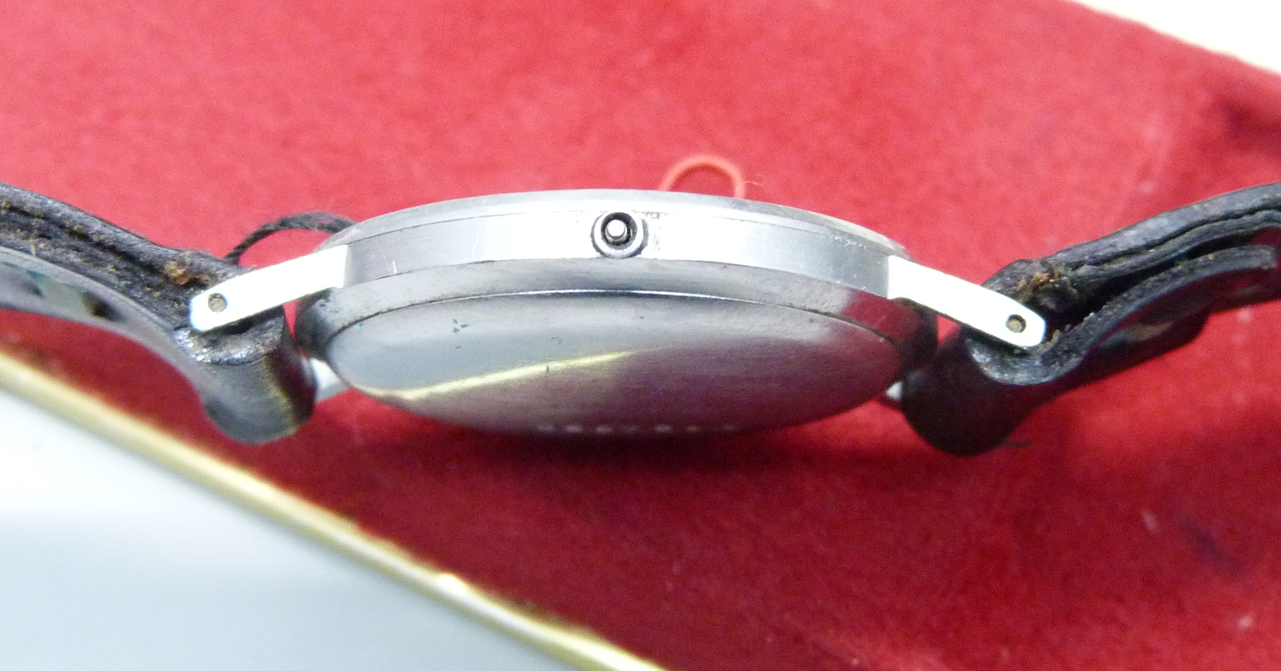 A gentleman's Eterna wristwatch, boxed, 29mm case, lacking crown and glass - Image 4 of 4