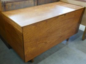 A Sutcliffe of Todmorden teak blanket box