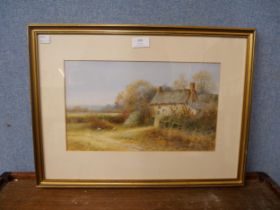 J. Humphrey, countryside cottage landscape, watercolour, framed