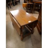 A small oak drop leaf occasional table