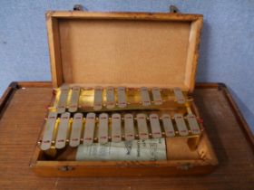 A cased Victory xylophone