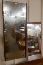 Two teak framed mirrors