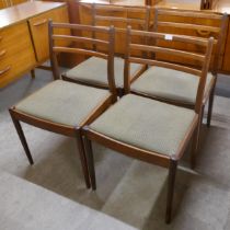 A set of four G-Plan Fresco teak dining chairs