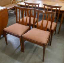 A set of four G-Plan Brasilia teak drining chairs