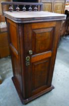 A Victorian mahogany pot cupboard