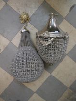Two French Empire style chandeliers, a/f