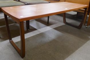 A teak coffee table