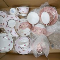 A collection of Colclough pink china **PLEASE NOTE THIS LOT IS NOT ELIGIBLE FOR IN-HOUSE POSTING AND