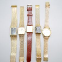 Five gentleman's wristwatches, two Sekonda, Rotary, Seiko and Gillex