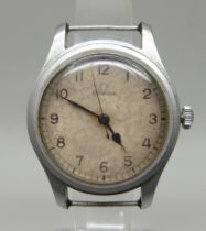 A gentleman's Omega military, WWW A1644-3514560, 35mm case