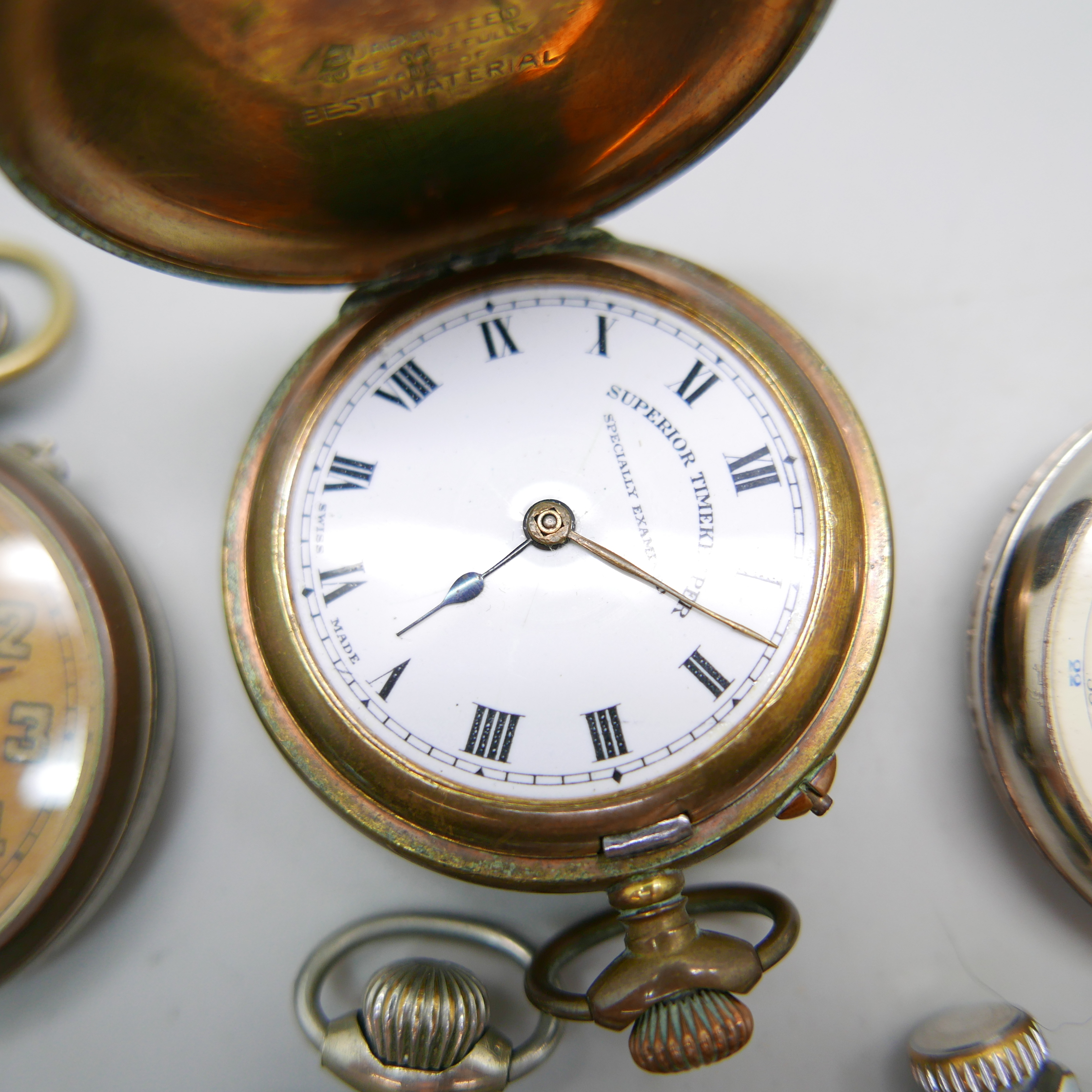 A collection of pocket watches including Ingersoll and Ajax, (7) - Image 3 of 9