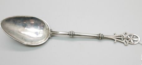 A Swedish silver spoon stamped GFR for Gustav Fredrik Richter, Stockholm, 57.1g