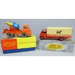 A Dinky Supertoys 960 Lorry-Mounted Concrete Mixer and a Dinky Toys 917 Spratts Guy Van, boxed