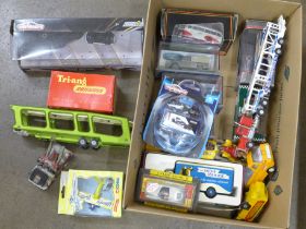 A collection of Corgi Toys, Majorette, EFE die-cast model vehicles, boxed and loose