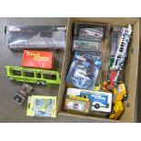 A collection of Corgi Toys, Majorette, EFE die-cast model vehicles, boxed and loose