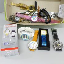 Assorted wristwatches including Krug-Baumen chronograph, Dolce & Gabbana chronograph, Rotary and