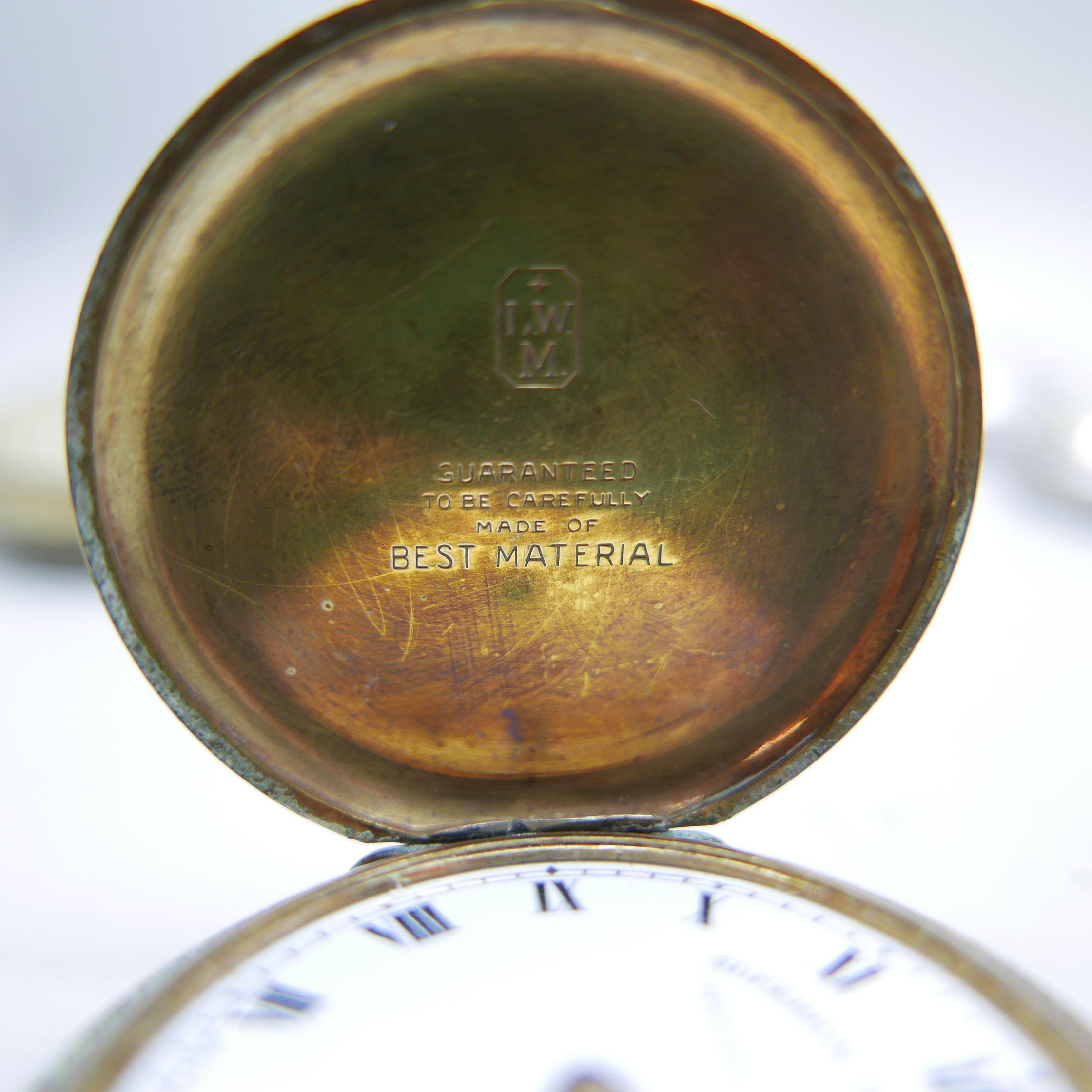 A collection of pocket watches including Ingersoll and Ajax, (7) - Image 7 of 9