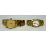 Lady's and gentleman's Tissot wristwatches, (2)