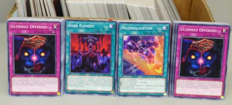 A large quantity of Yu-Gi-Oh cards, over 1000 including first editions