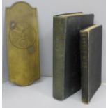 Two German books, Adolf Hitler Mein Kampf, reprinted November 1939 and Joseph Goebbels The Man