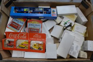 A collection of mainly Lledo die-cast model vehicles, boxed