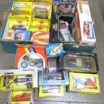 Boxed die-cast models including Corgi, Dinky, Polistil and Burago