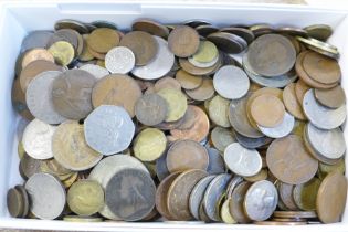 A collection of British and foreign coins