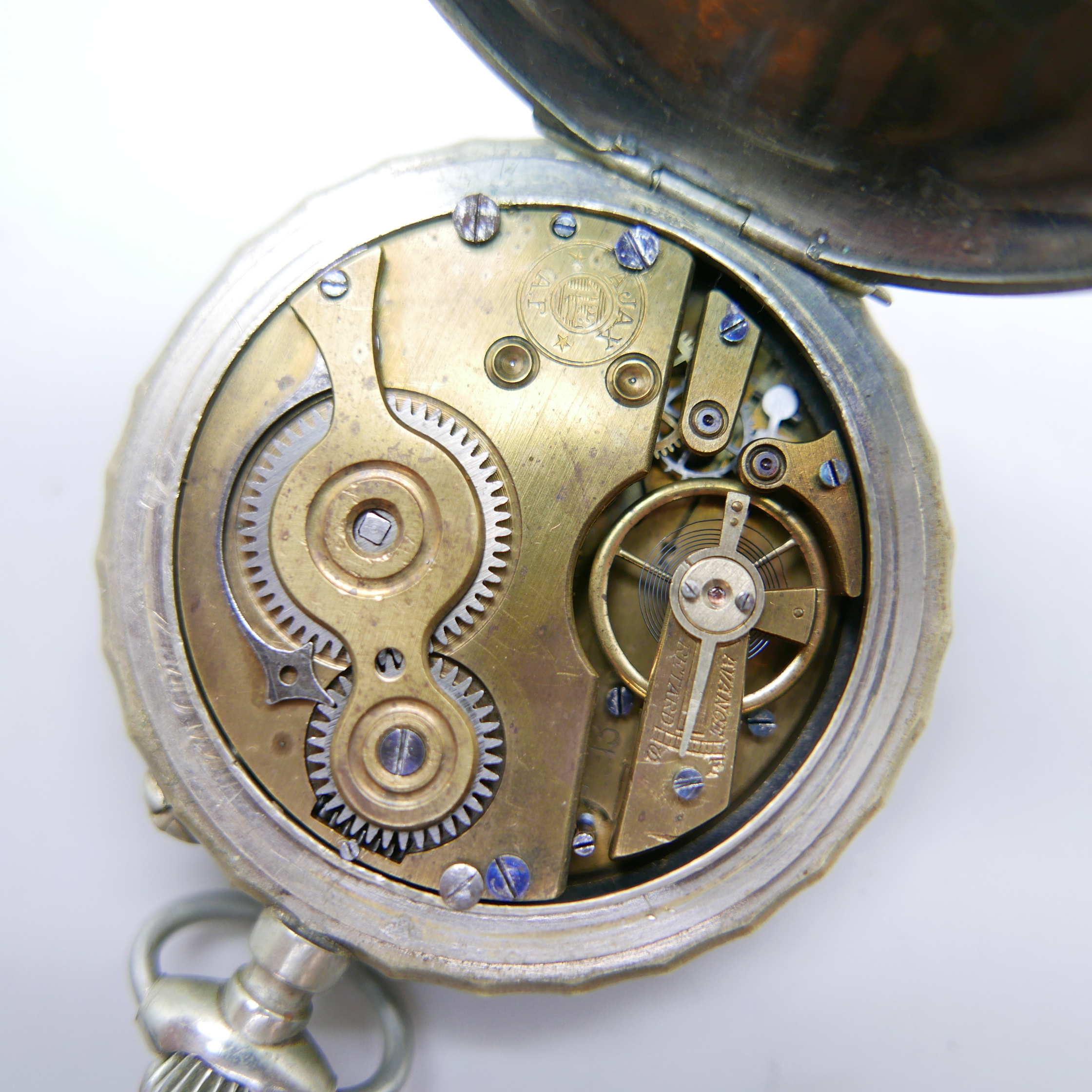 A collection of pocket watches including Ingersoll and Ajax, (7) - Image 5 of 9