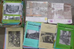 Nottingham Historian magazines, four Nottingham calendars from 1990s **PLEASE NOTE THIS LOT IS NOT