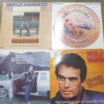 A collection of country music and rock n roll LP records, Jerry Lee Lewis, Bob Seger, etc. (27)