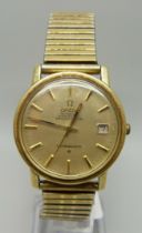 A gentleman's Omega Constellation automatic chronometer wristwatch, the case back bears