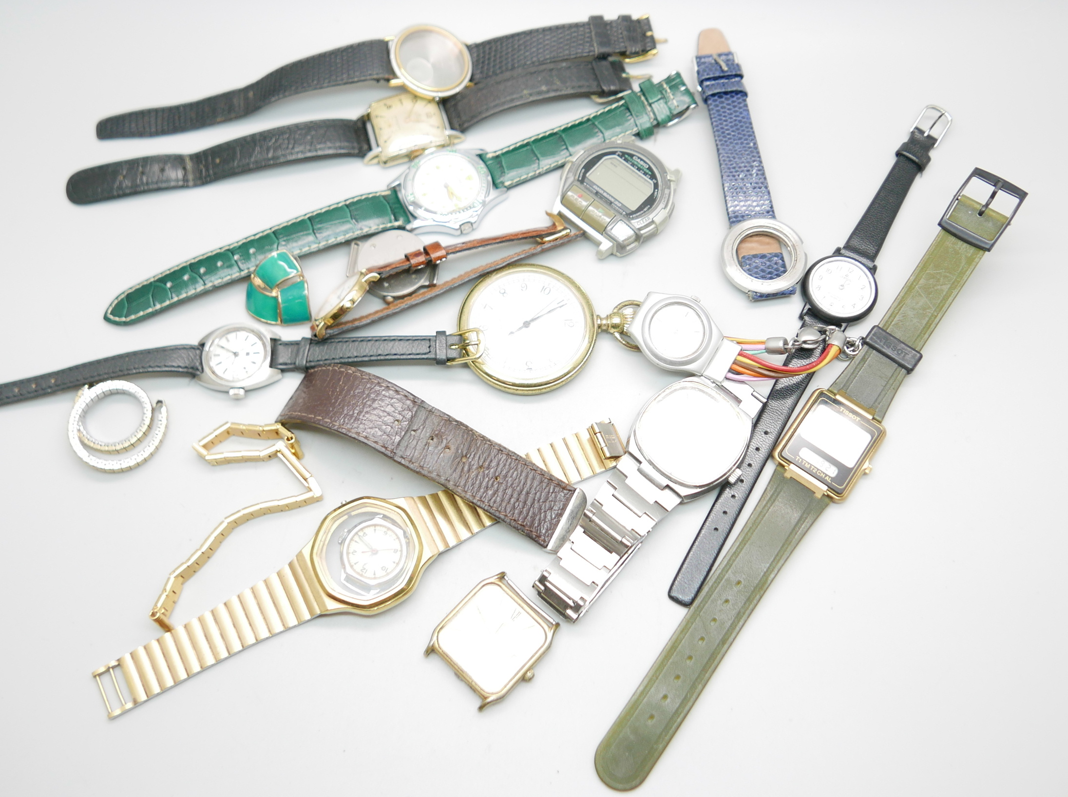 A collection of watches; Lorus, Rotary, Tissot