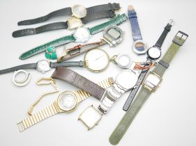A collection of watches; Lorus, Rotary, Tissot