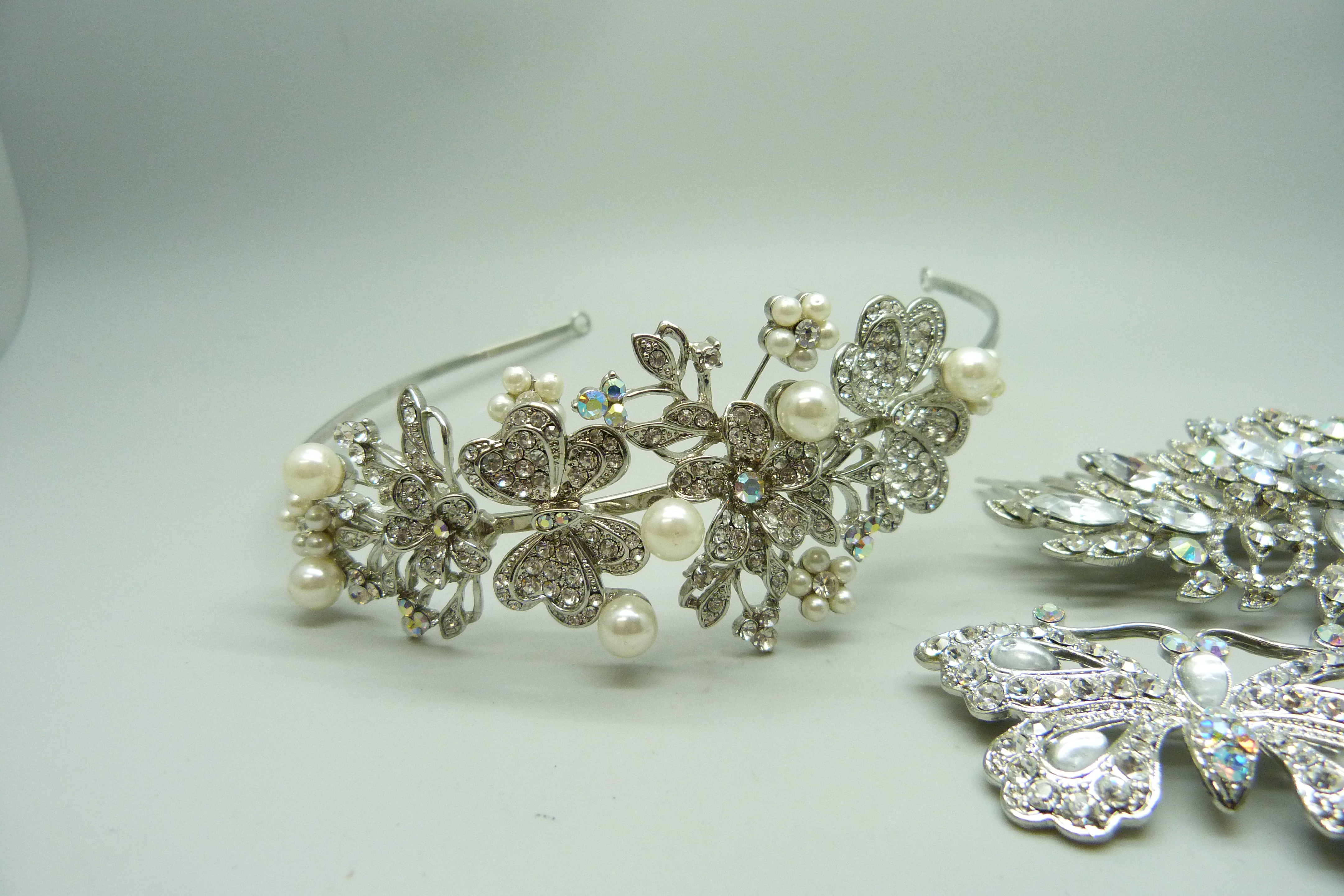 A wedding tiara, etc. - Image 3 of 3