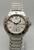 A stainless steel Tissot chronograph wristwatch