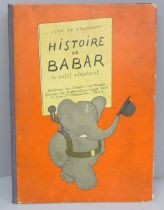 One volume, Histoire de Barbar le petit elephant, Jean de Brunhoff, 1931