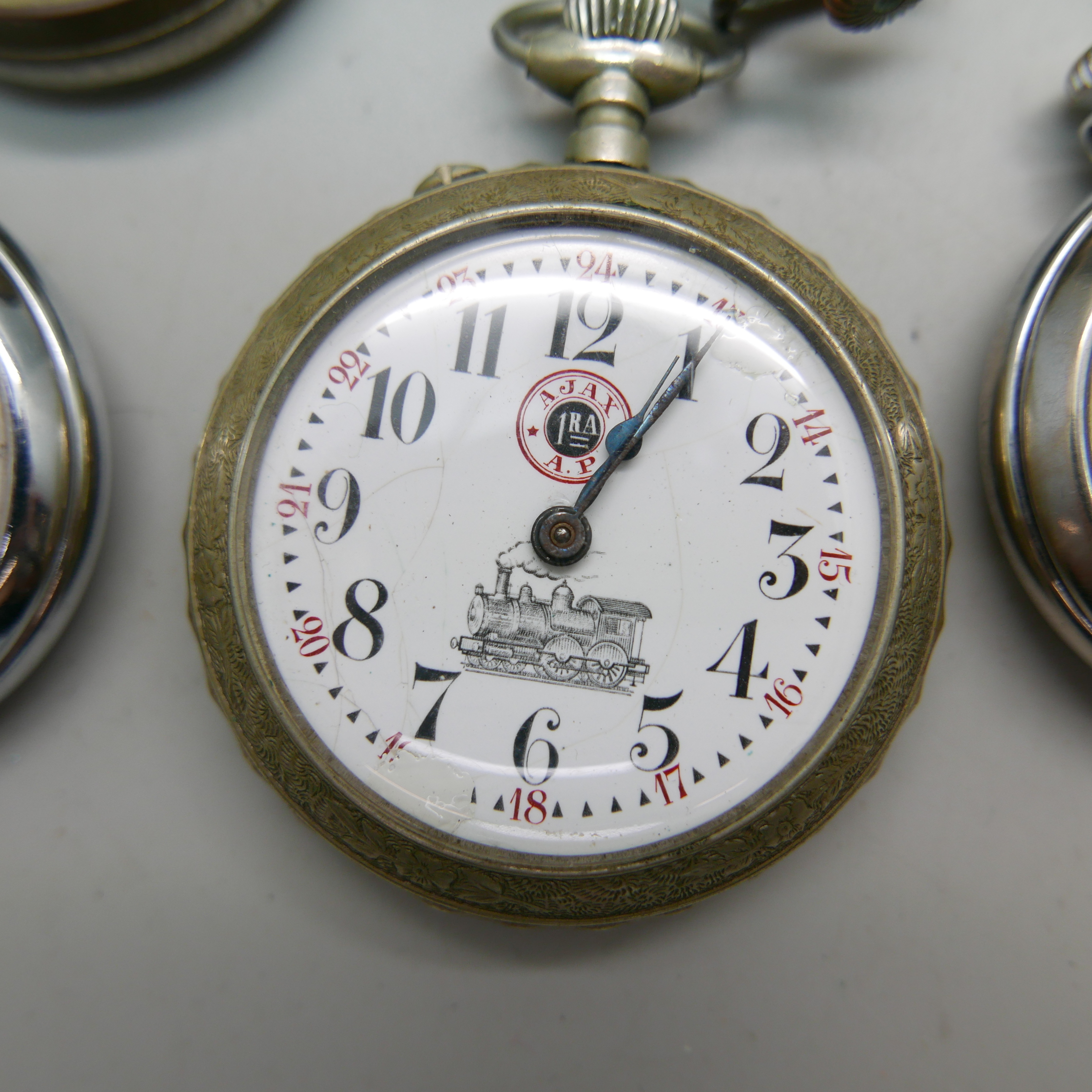 A collection of pocket watches including Ingersoll and Ajax, (7) - Image 2 of 9